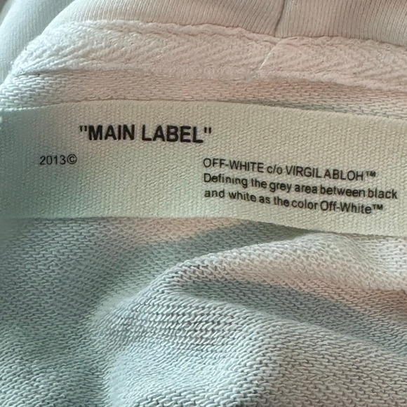 Off White Cherry Blossom White Floral Hoodie Sweatshirt size X Small - Picture 3 of 15